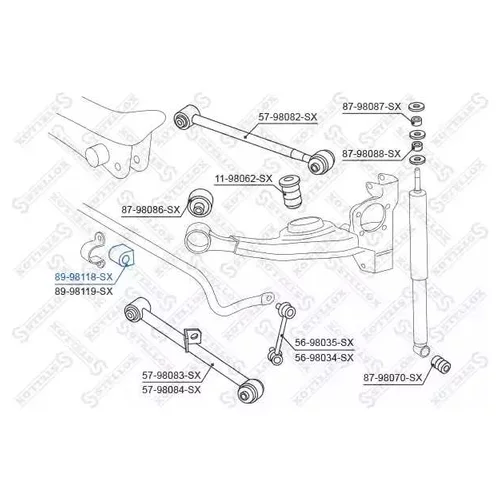     TOYOTA RAV 4 ACA20 / ACA22 00> 89-98118-SX