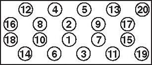   MITSUBISHI 2.8TD 4M40T M12X1.25X104(14)+M12X1.25X124(4)+M8X1.25X90(2) PAYEN HBS216