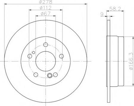   MERCEDES-BENZ 190 90-93: SL 89-01: 52111 PAGID