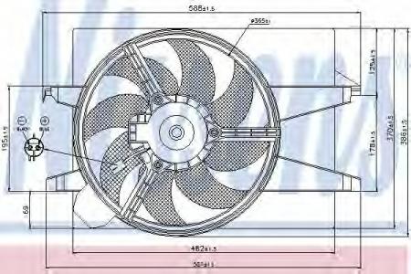  FO Fiesta1.2-1.4 16V +AC 85030 NISSENS