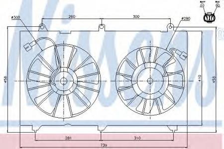 NS Honda Accord 2.0i 03-08 85269 NISSENS