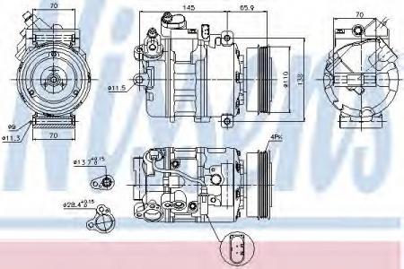  VAG A4, A6 1.9TDI 00- 89023 NISSENS