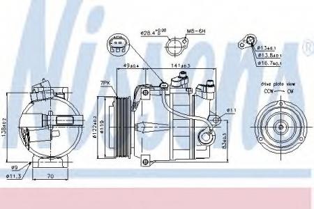  MB W204 89200 NISSENS