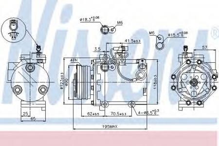 NS89349   Suzuki Swift 1.3i 05] / SX4 1.6i 06] 89349 NISSENS