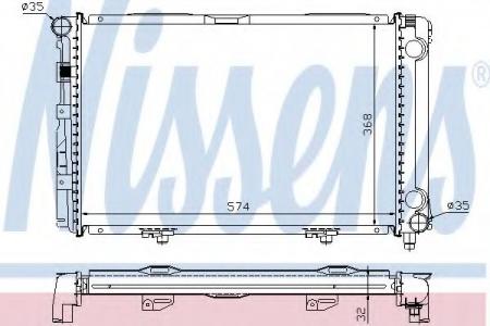 62671A MB 190 W201 -93 MT/+AC 62671A NISSENS