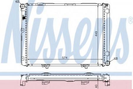  W201 2.0D  +A/C 82-93 (MS2128) 62731A NISSENS