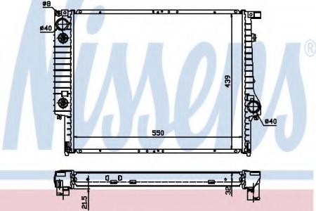 E30 {E32 91-94/E34 92-93}   (NISSENS) (NRF) (GERI) (.) 60618A NISSENS