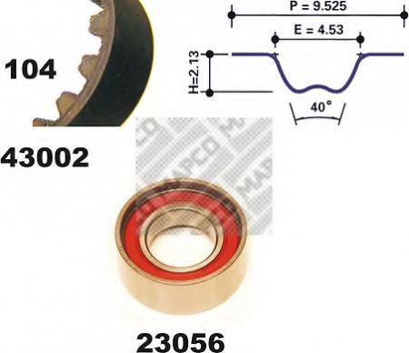 ZAHNRIEMENSATZ 23002