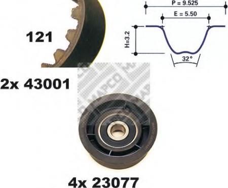 ZAHNRIEMENSATZ 23001