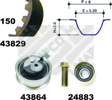 ZAHNRIEMENSATZ 23901