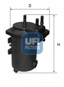 Spin-on / CAV fuel filters 2409800 UFI