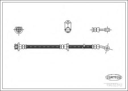  . FR R HONDA CIVIC 01-05 552 MM 19032312