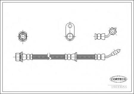 CORTECO   AVENSIS 00- FR/RH 19033055