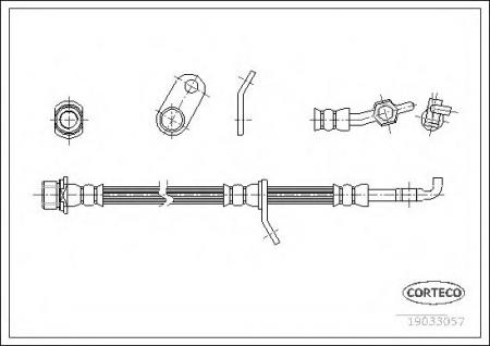 CORTECO   AVENSIS 97- RR/RH () 19033057