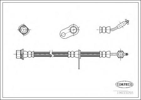 CORTECO   AVENSIS 00- FR/LH 19033058