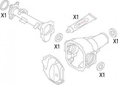 DIFFERENTIAL SEAL KIT ANT. MITSUBISHI 19535826