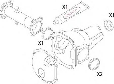 DIFFERENTIAL SEAL KIT ANT. MITSUBISHI 19535827