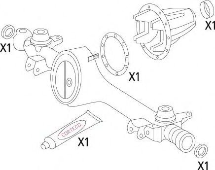 DIFFERENTIAL SEAL KIT ANT. TOYOTA 19535848