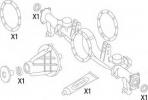 DIFFERENTIAL SEAL KIT POST. TOYOTA 19535851