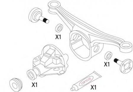 DIFFERENTIAL SEAL KIT POST. MAZDA 19535942