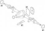 DIFFERENTIAL SEAL KIT POST. MERCEDES TRUCK 19536169