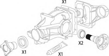 DIFFERENTIAL SEAL KIT POST. BMW 19536199