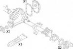 DIFFERENTIAL SEAL KIT POST. VOLKSWAGEN L.T. 19536204