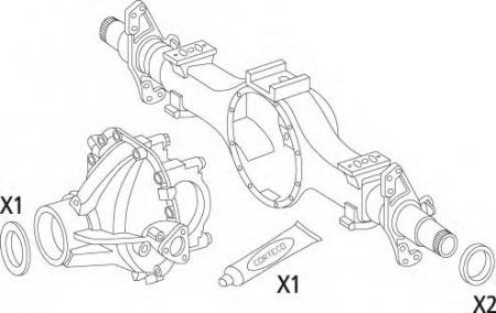 DIFFERENTIAL SEAL KIT POST. MERCEDES TRUCK 19536224