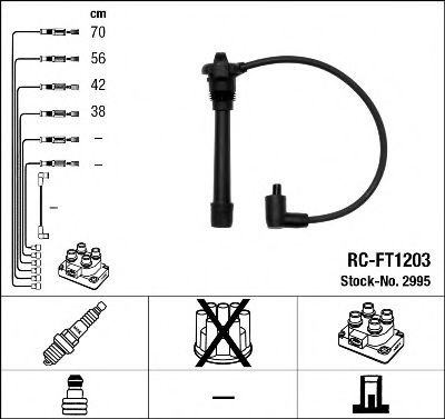 RC-FT1203 (2995) FIAT Punto 1.2i 94- -  2995 NGK