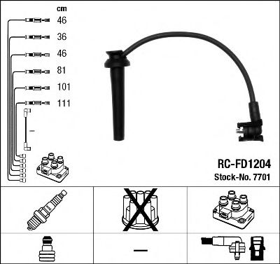 RC-FD1204 (7701) FORD MONDEO II 2.5I 96- -  7701