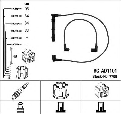 RC-AD1101 (7709) AUDI A6 2.0i (16V) -97 -  7709 NGK