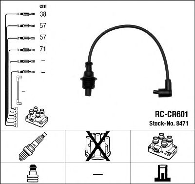 8471 / RC-CR601    CITROEN BERLINGO/JUMPER/XANTIA/XSARA/ZX/FIAT DUCATO/PEUGEOT 205/306/405/406/BOXER/PARTNER 8471