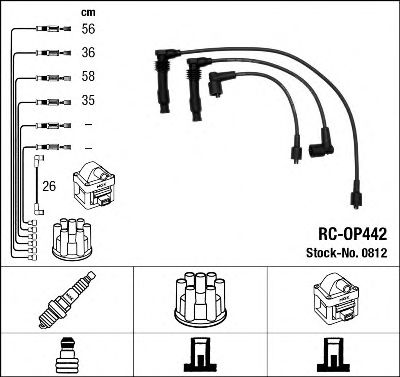 RC-OP442 (0812) OPEL VECTRA B 1.6I 95- -  0812