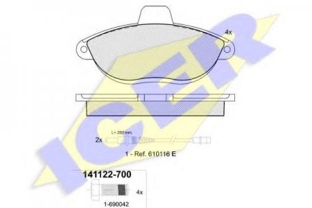 141122-700 (23042) PEUGEOT 806 F 141122700