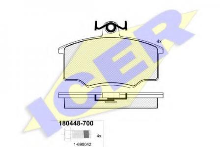 180448-700 (20574/15) AUDI 80 GTE -86 F 180448700 Icer