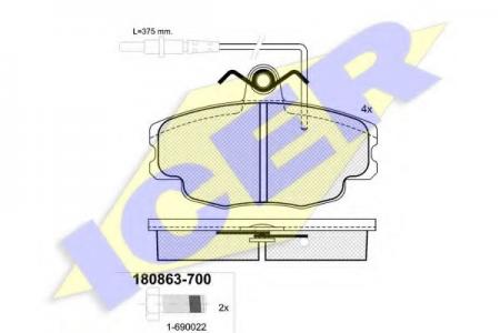 180863-700 (21460) CITROEN ZX -98 F 180863700