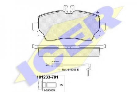 181233-701 (23070) MB W168 A-CLASSE/VANEO F 181233701