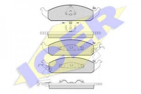 181339 (23318) CHRYSLER Sebring 95- F 181339 Icer