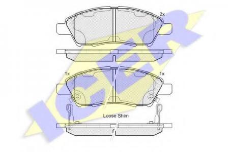 182073 (24724) NISSAN TIIDA(VERSA) 08- F 182073