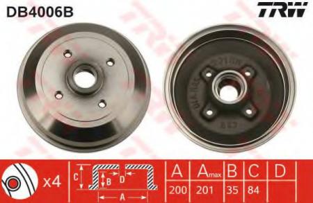 BREMSTROMMEL MIT LAGER DB4006B