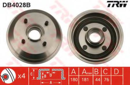 BREMSTROMMEL MIT LAGER DB4028B