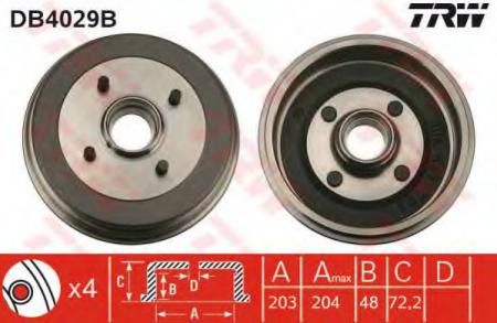 BREMSTROMMEL MIT LAGER DB4029B