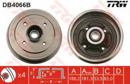 BREMSTROMMEL MIT LAGER DB4066B