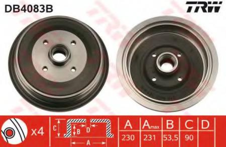 BREMSTROMMEL MIT LAGER DB4083B