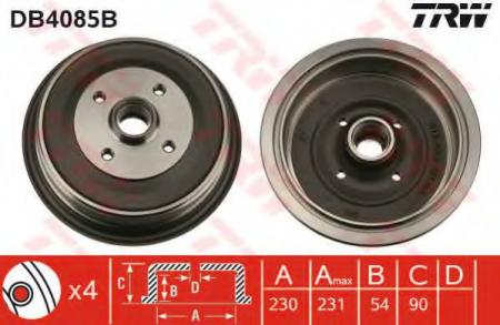 BREMSTROMMEL MIT LAGER DB4085B