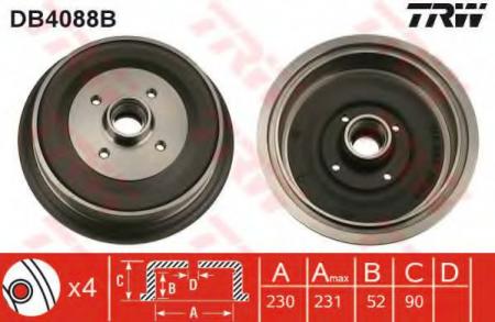 BREMSTROMMEL MIT LAGER DB4088B