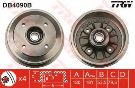 BREMSTROMMEL MIT LAGER DB4090B