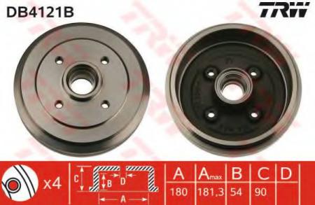 BREMSTROMMEL MIT LAGER DB4121B