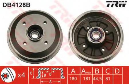 BREMSTROMMEL MIT LAGER DB4128B