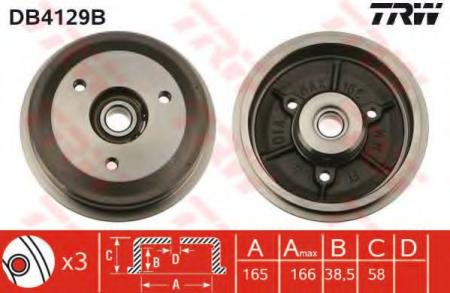 BREMSTROMMEL MIT LAGER DB4129B